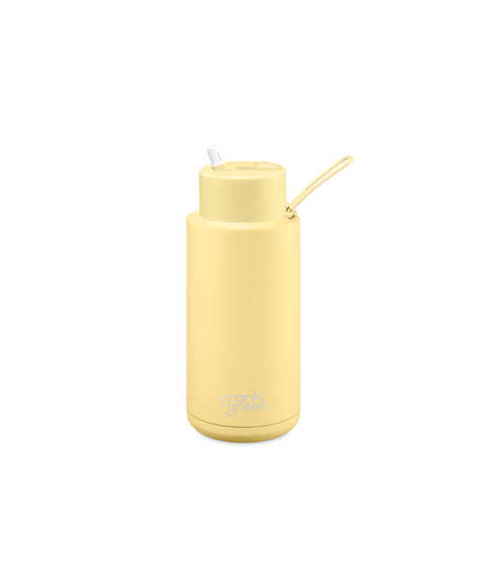 Frank Green Reusable Ceramic Bottle 1L (Buttermilk)
