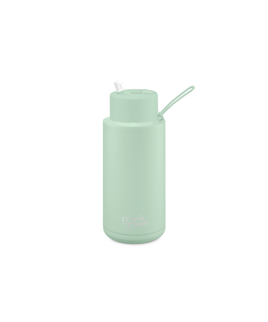Frank Green Reusable Ceramic Bottle 1L (Mint Gelato)