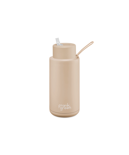 Frank Green Reusable Ceramic Bottle 1L (Soft Stone)
