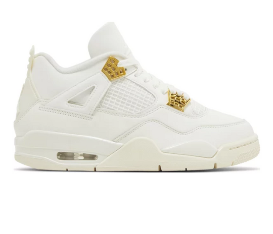 Women's Nike Air Jordan 4 Retro (Metallic Gold)