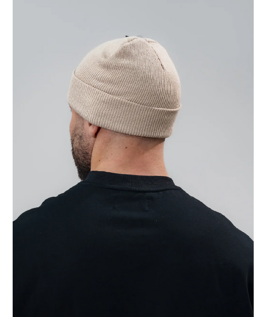UNDRGROUND Patched Cotton Beanie (Taupe)