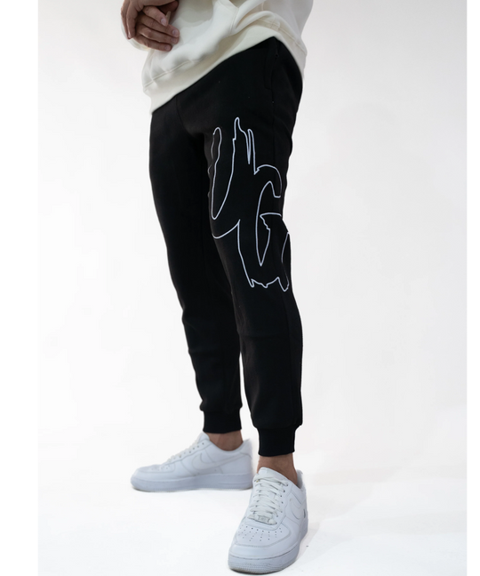 UNDRGROUND “Moving In Silence” Trackpants (Black/White)