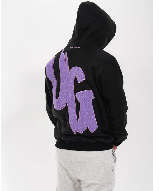 UNDRGROUND “Moving In Silence” Hoodie (Black/Purple)