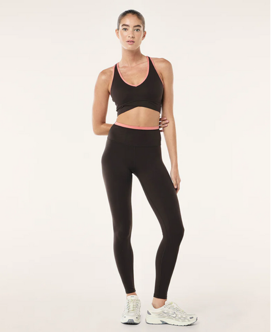 P.E Nation Vita F/L Legging (Licorice/Dusty Pink)