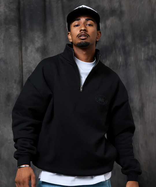 WNDRR Minted 1/4 Zip Sweat (Black)