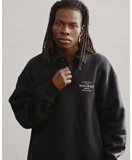 WNDRR Sheriff Rugby Sweat (Black)