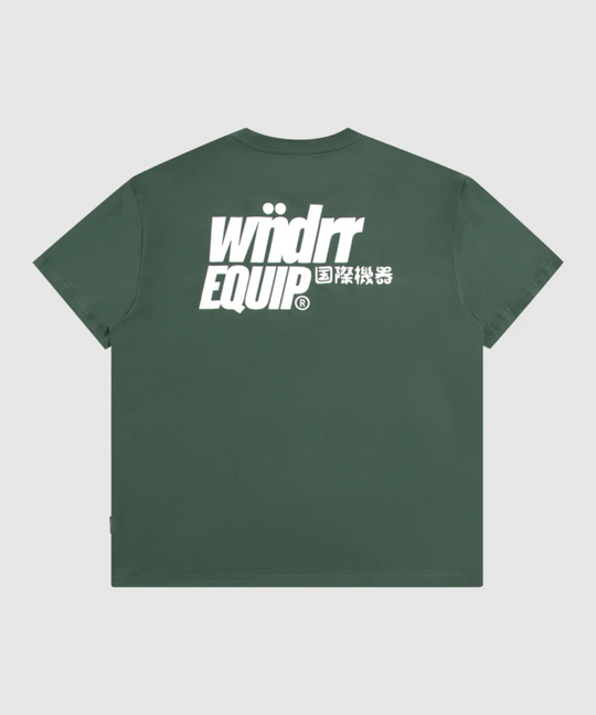 WNDRR Slant Box Fit Tee (Dark Green)