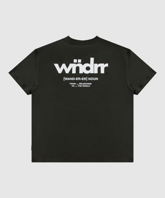 WNDRR The World Box Fit Tee (Ink)