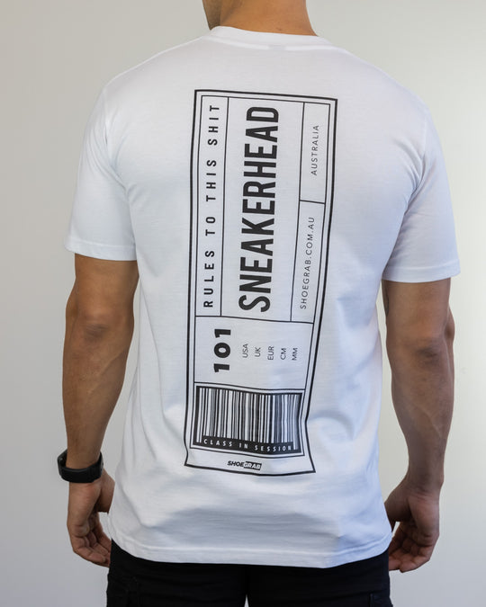 Sneakerhead Tee "Barcode" (White)