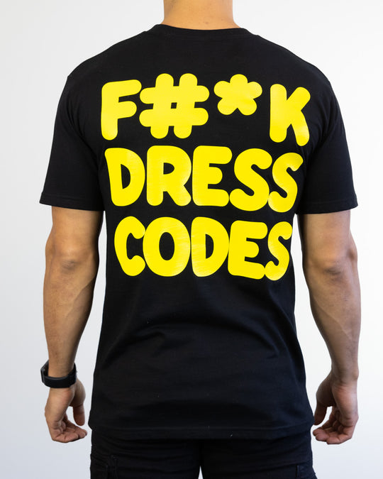 Sneakerhead Tee No Codes" (Black/Yellow)