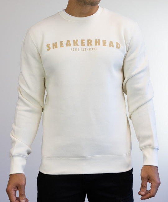 Sneakerhead Premium Crew Sweater (Cream)