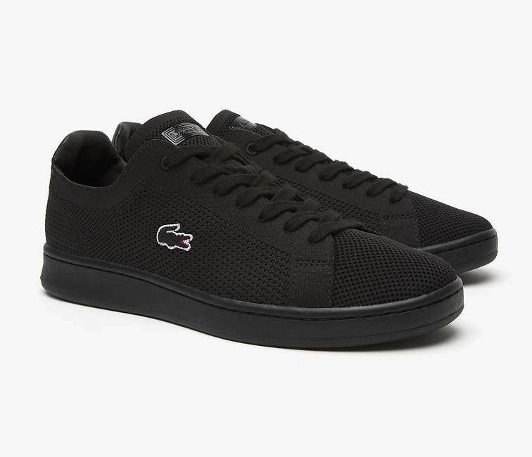 Official Men's Lacoste Carnaby Piquee 123 1 in Black at ShoeGrab