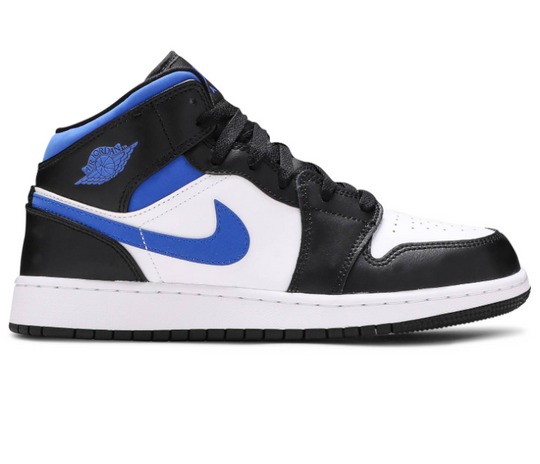 GS Nike Air Jordan 1 Mid (White/Racer Blue)