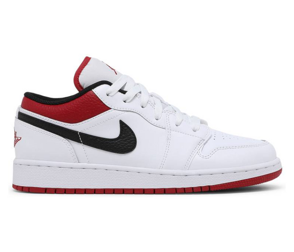 GS Nike Jordan 1 Low (White/Gym Red) at ShoeGrab