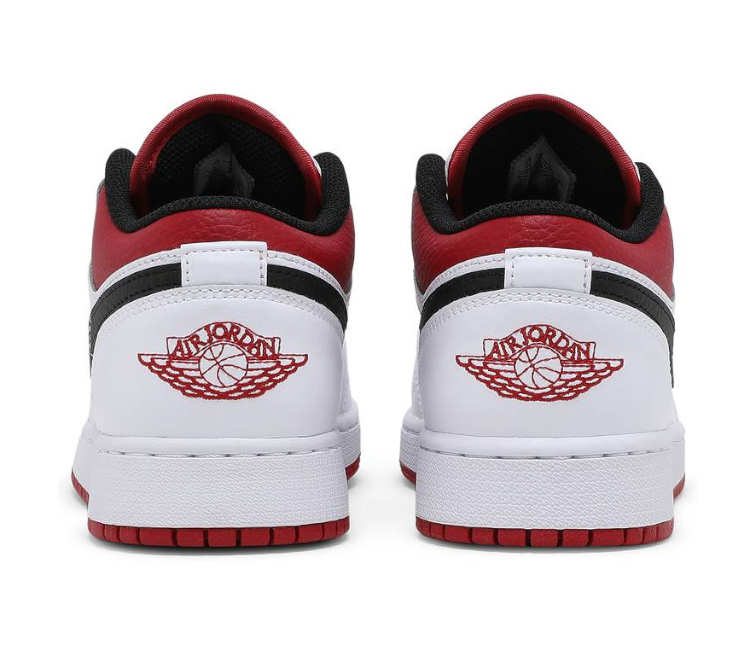 GS Nike Air Jordan 1 Low (White/Gym Red) at ShoeGrab