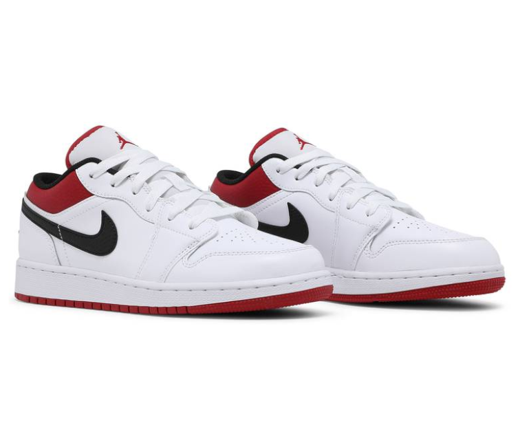 Beïnvloeden gips Microbe GS Nike Air Jordan 1 Low (White/Gym Red) at ShoeGrab