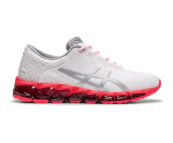 Pink and white asics best sale