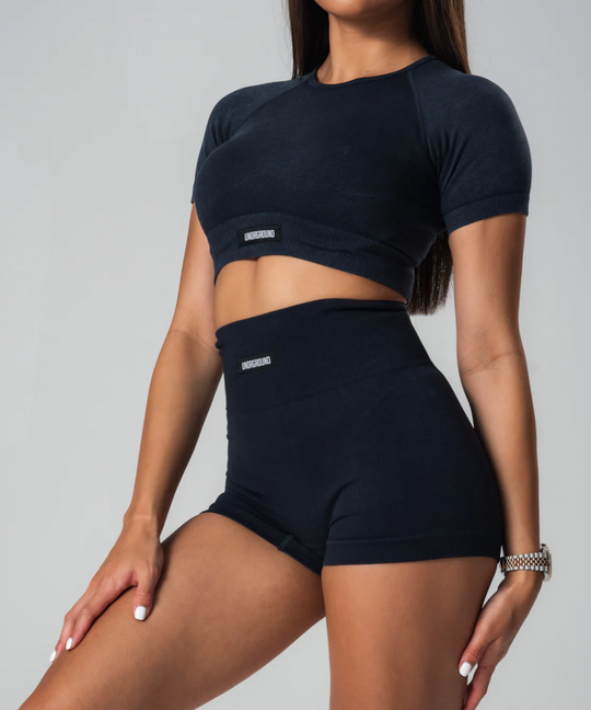 UNDRGROUND Seamless Shorts (Washed Out Black)