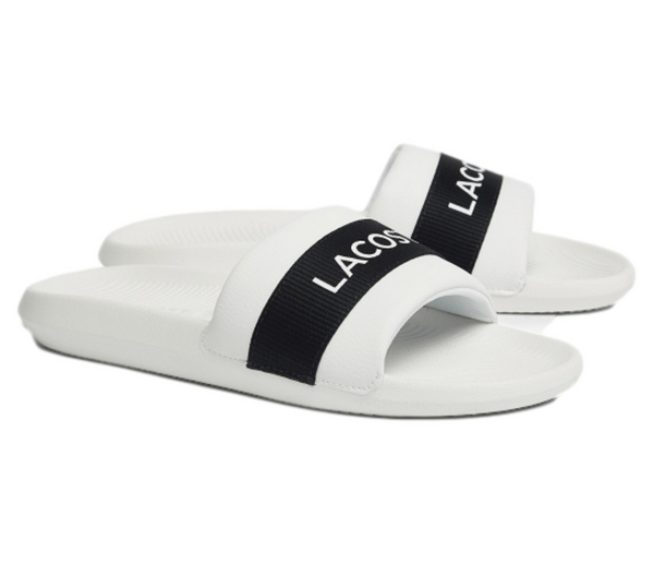 Black sales lacoste slides