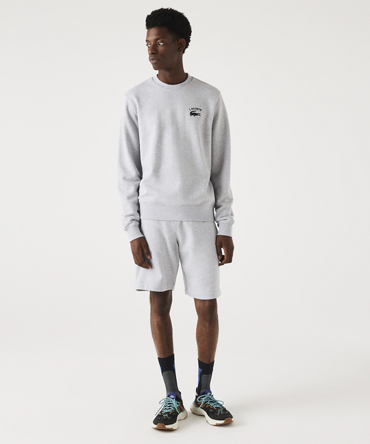 Lacoste Soft Branding Crew Neck Sweater (Grey)