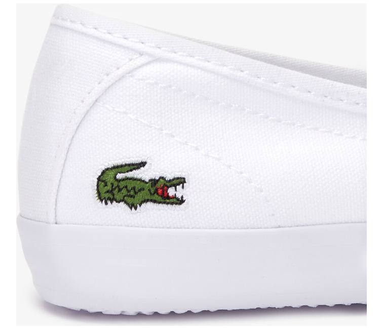Women s Lacoste Ziane Chunky BL2 CFA CANVAS in White at ShoeGrab