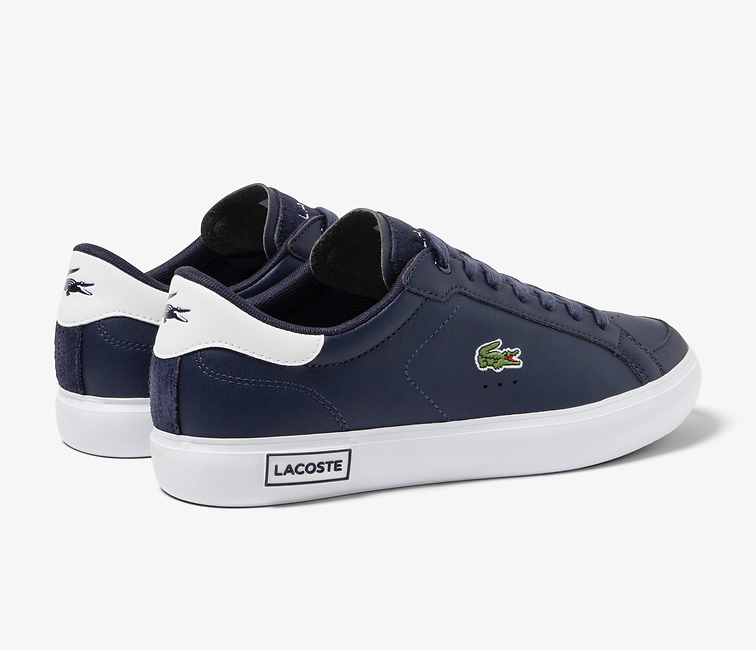 Official Men's Lacoste Powercourt 123 3 in Navy/White at ShoeGrab