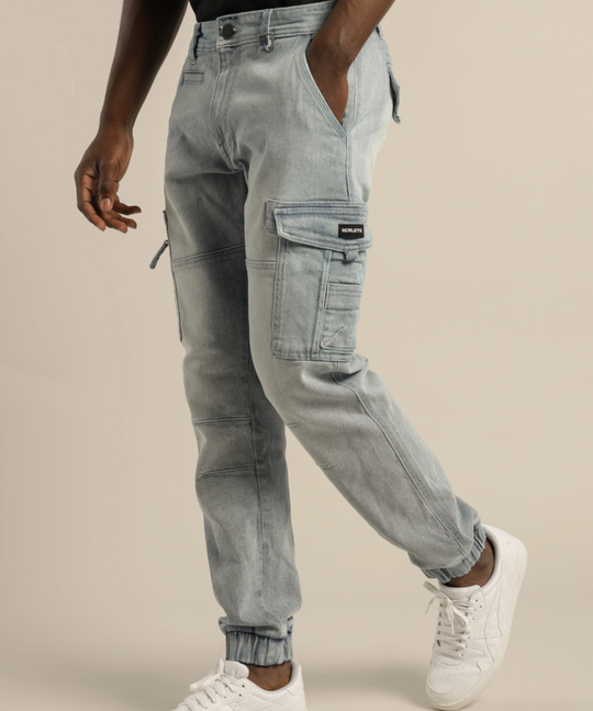 Henleys Lione Denim Pants (Mid Blue)