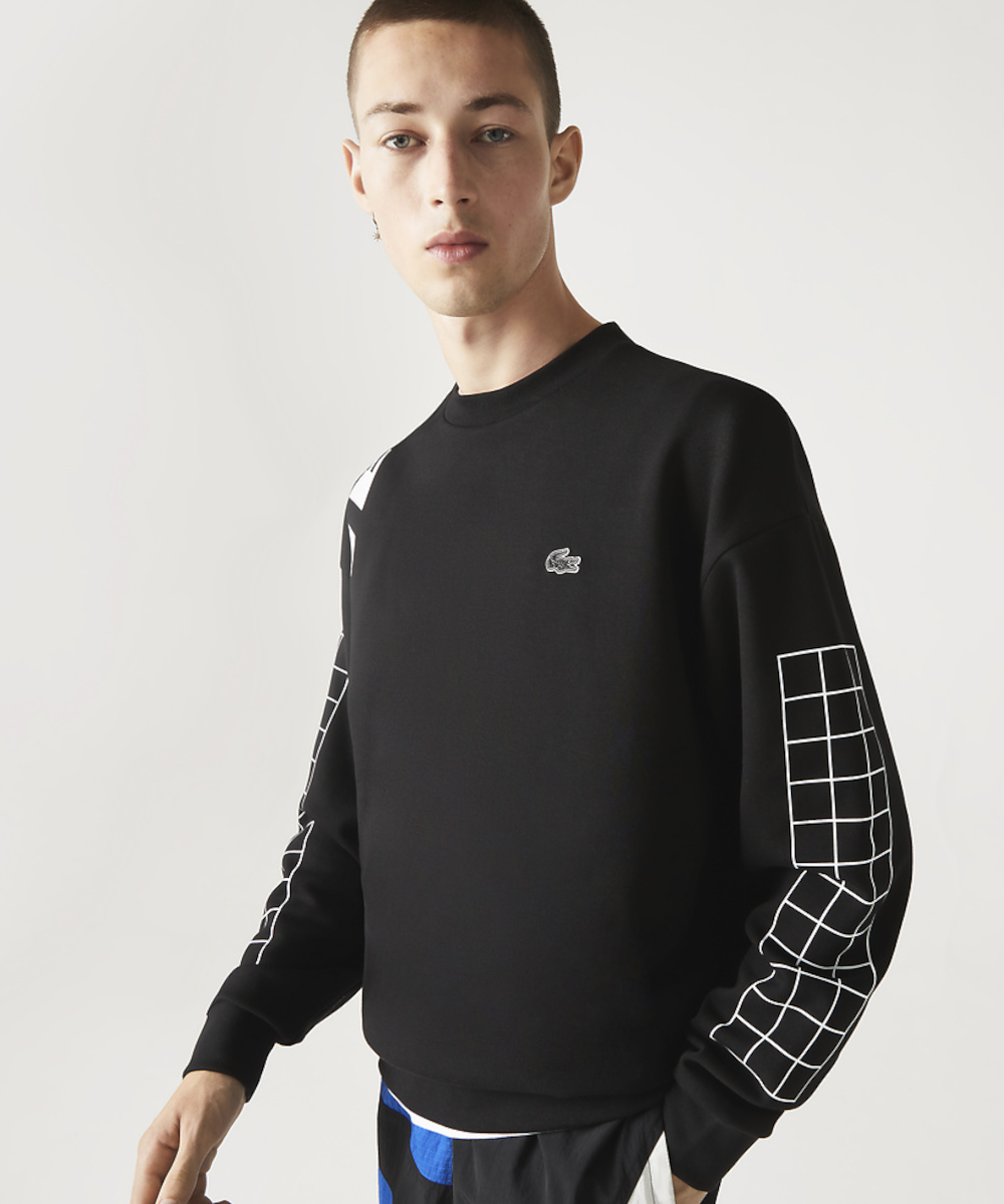 Unisex live crew neck embroidered fleece sweatshirt best sale