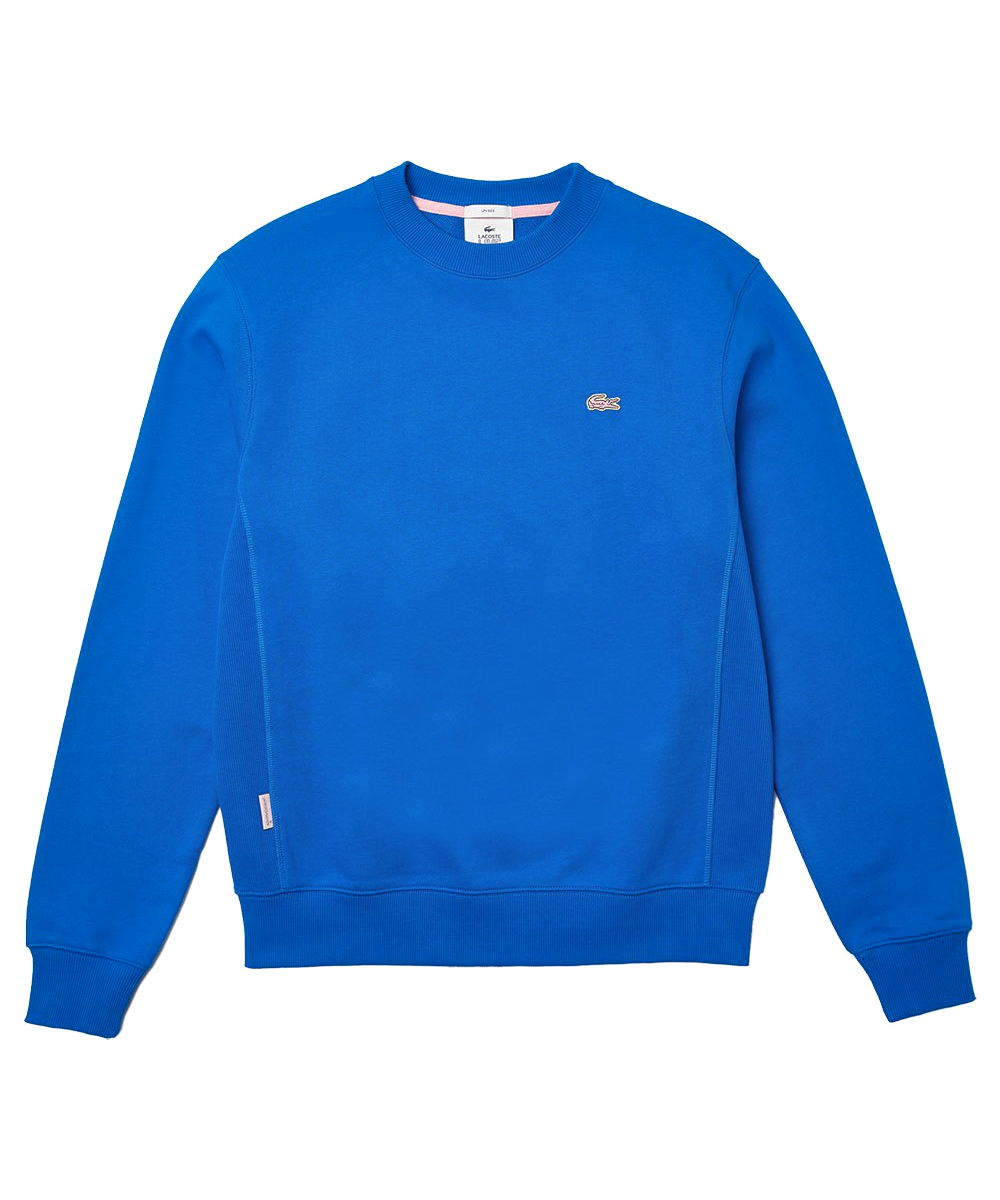 beruset Fantastisk marts Lacoste Live Crew Neck Cotton Fleece Sweatshirt (Blue) – ShoeGrab