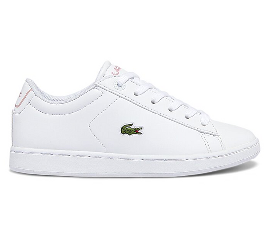 Kids Lacoste Carnaby Evo 0121 1 SUC (WHT/LT PNK)