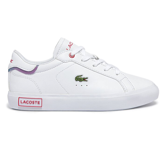 Kids Lacoste Powercourt 0722 2 SUC (White/Pink)