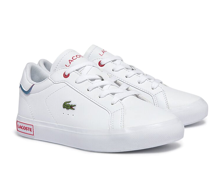 Kids Lacoste Powercourt 0722 SUC (White/Pink)