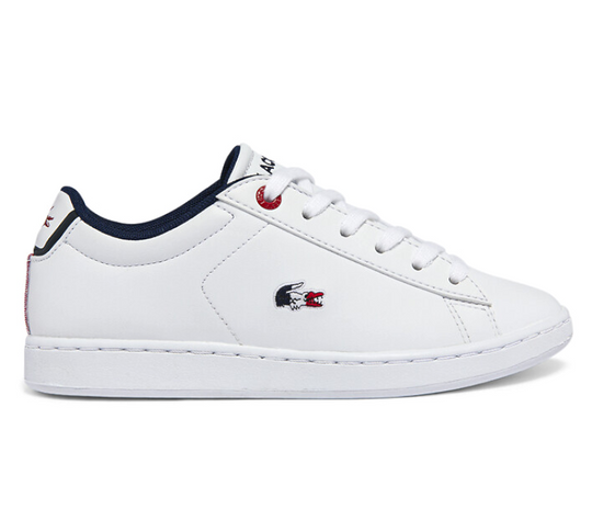 Kids Lacoste Carnaby Evo TR1 0722 SUC (White/Navy/Red)