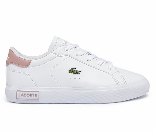 Kids Lacoste Powercourt 0721 1 SUC (White/Light Pink)