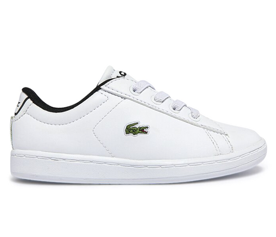 Toddlers Lacoste Carnaby Evo 0121 1 SUI (Wht/Blk)