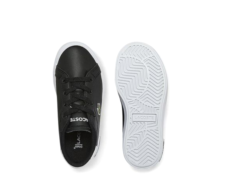 Lacoste mens riberac leather trainers online white dark blue