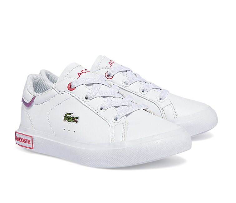 Toddlers Lacoste Powercourt 0722 SUI (White/Pink)