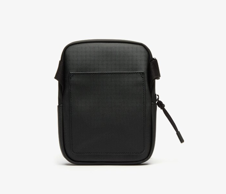 Lacoste Flat Unisex Crossbody Bag Black NH3307LV-000