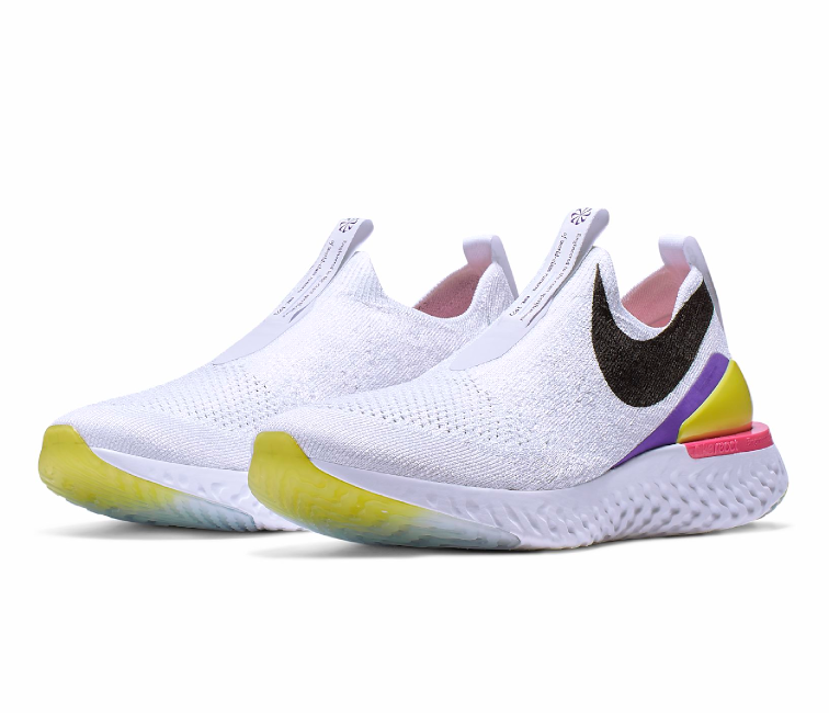 Nike Epic Phantom Flyknit JDI White Laser Fuchsia at ShoeGrab