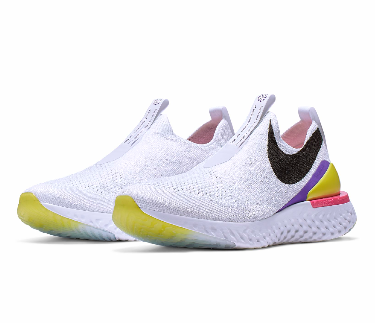 Nike Epic Phantom Flyknit JDI (White/Laser Fuchsia) at ShoeGrab