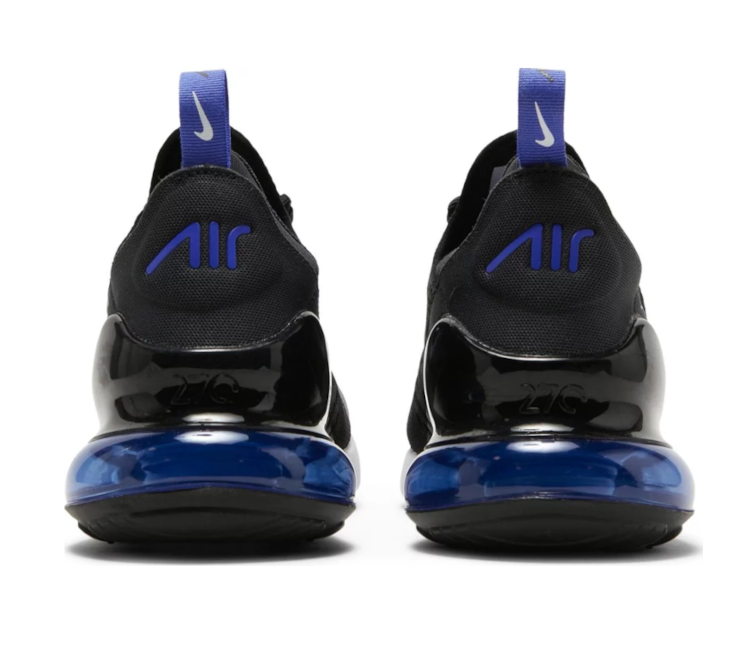 Nike 270 mens 2024 black and blue