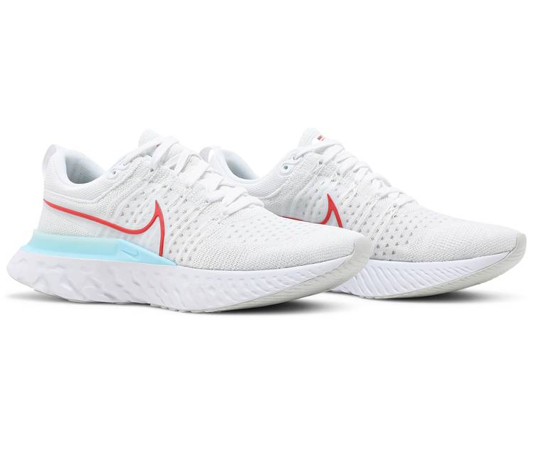 Nike react flyknit white sales mens