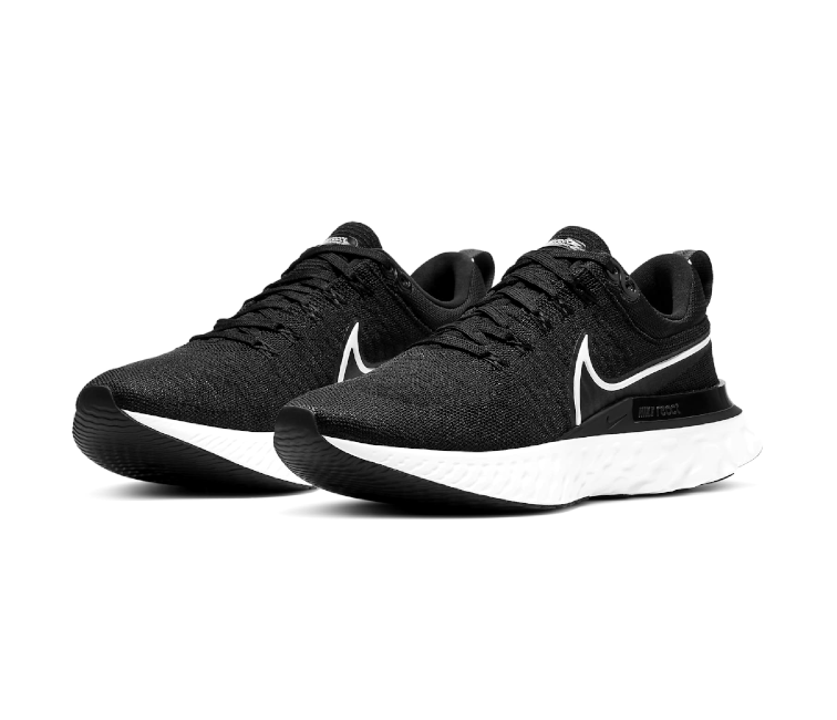 Nike epic react flyknit 2 sales black mens