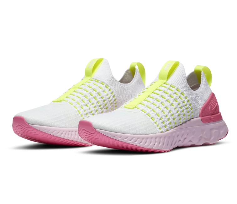 Women's Nike React Phantom (White/Volt-Pink) - Main Image