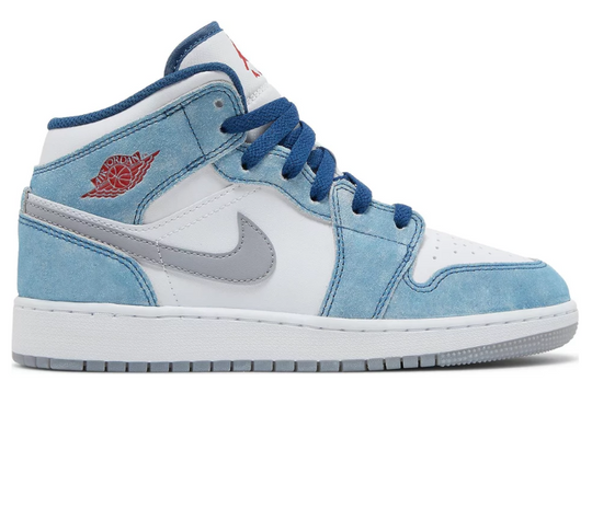 GS Nike Air Jordan 1 SE Mid (French Blue)
