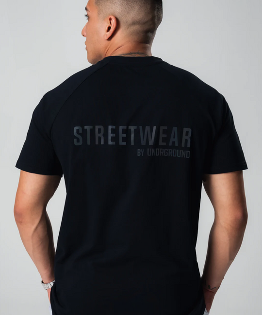 UNDRGROUND Straight Tee x Reflective Print (Black)