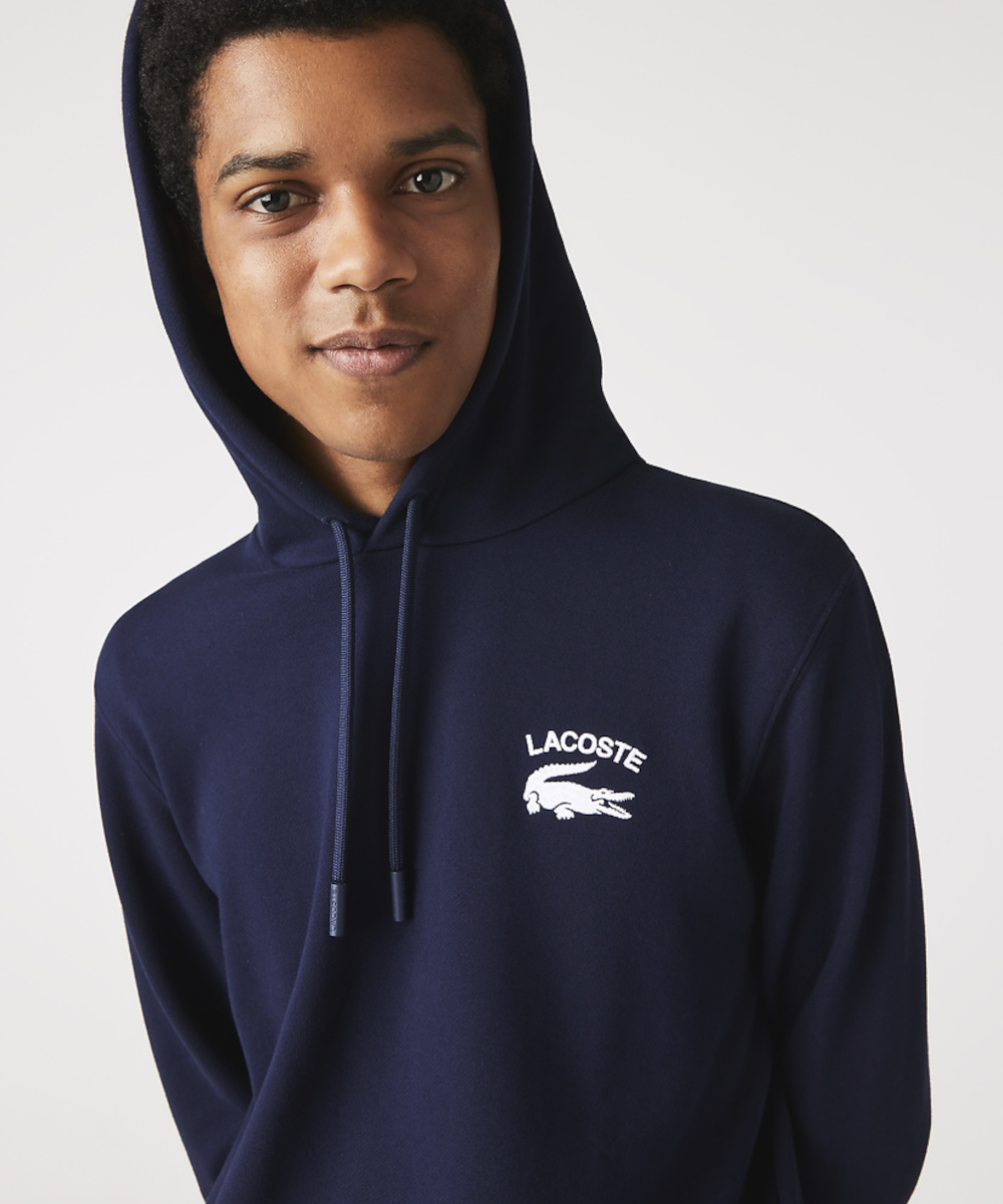 Lacoste hoodie navy sales