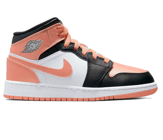GS Nike Air Jordan 1 Mid (Madder Root/Black)