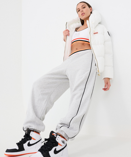 P.E Nation Legacy Organic Cotton Recycled Trackpants (Grey Marl)