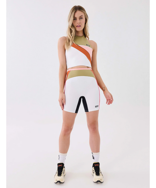 P.E Nation Air Time Bike Short (Optic White)